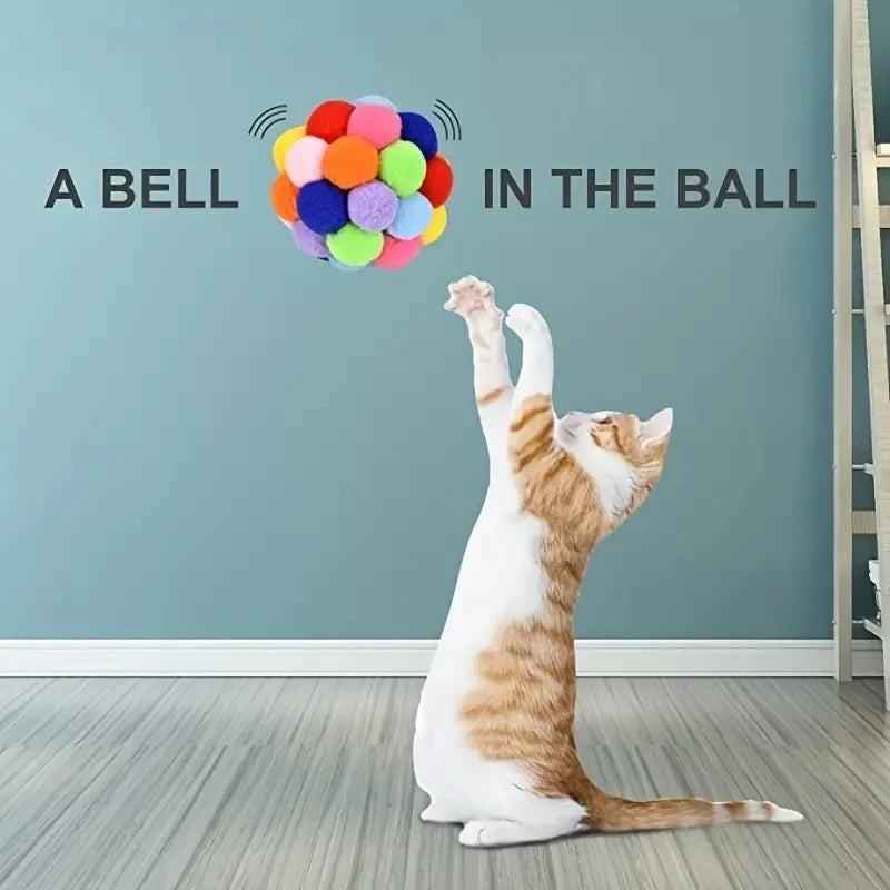 Cat Plush Bell Ball Toys Set AliExpress