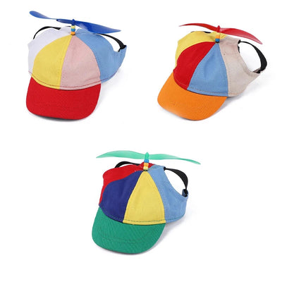 Pet Propeller Hat Colorful Detachable Adorable Sunproof Breathable Replacement Summer Outdoor Decorative Cap Supplies Poochi Paws