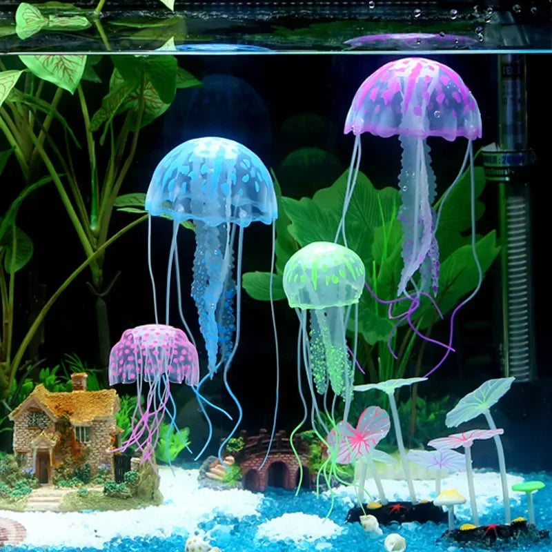 Glowing Jellyfish Aquarium Decoration for Fish Tanks AliExpress