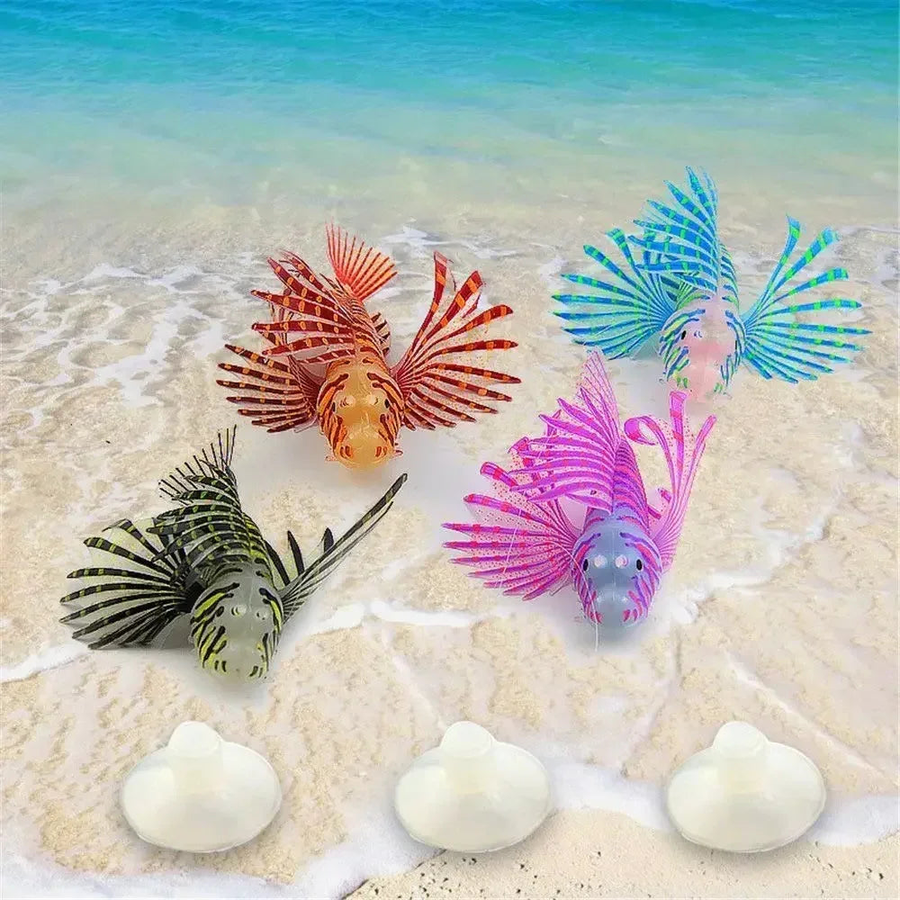 Luminous Artificial Lionfish Aquarium Decoration AliExpress