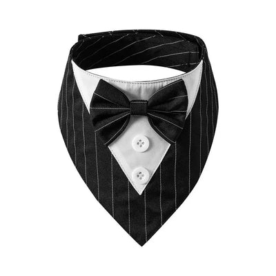 Adjustable Tuxedo Bow Tie Collar