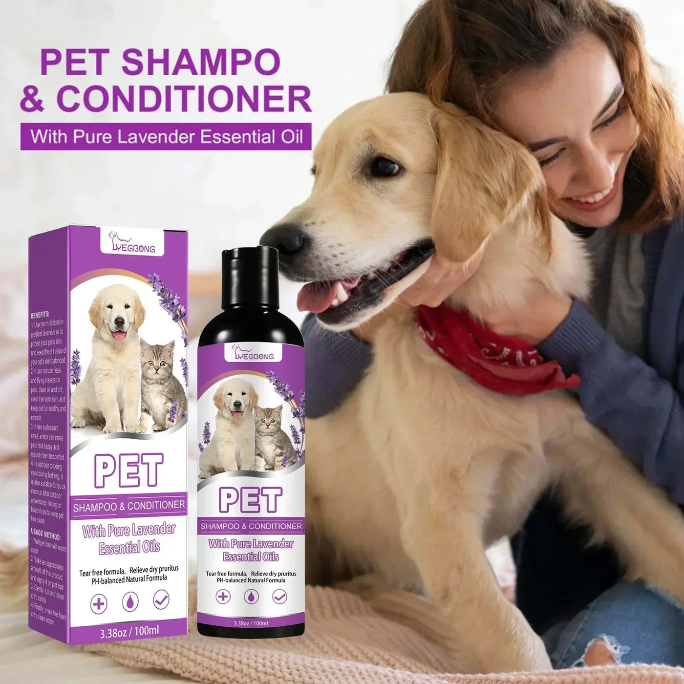 Pet Shampoo & Conditioner for Delicate Coats