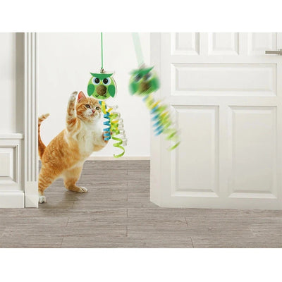 Cat Hanging Toy with Bell & Feather Swing AliExpress