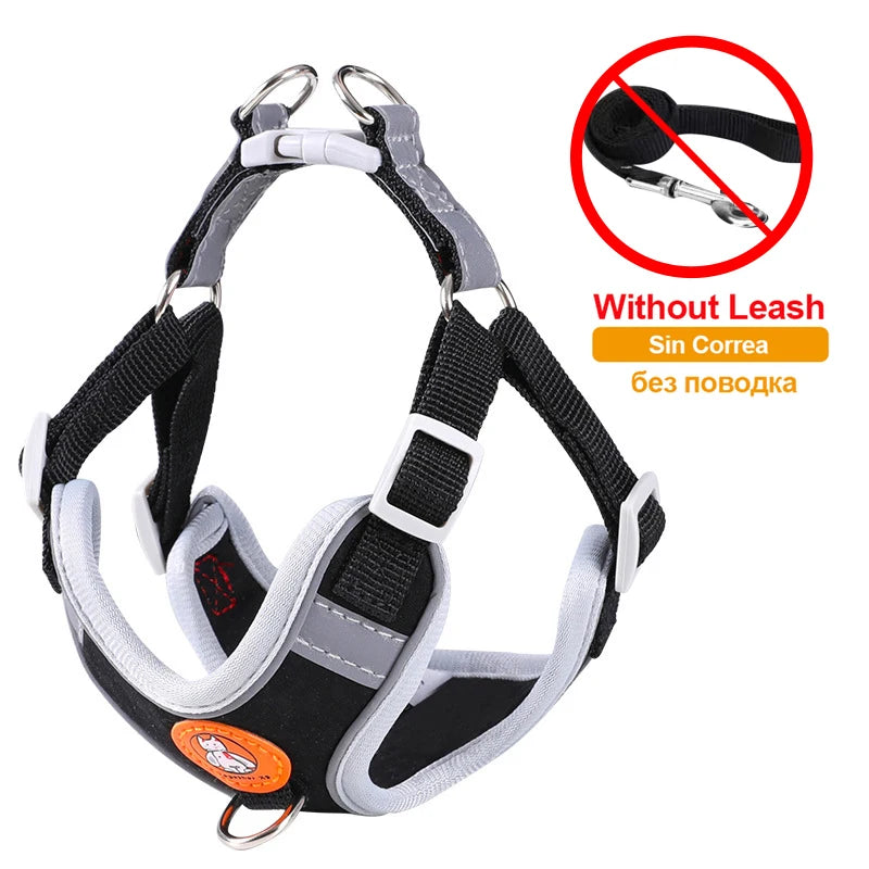 Reflective No-Pull Dog Harness Set