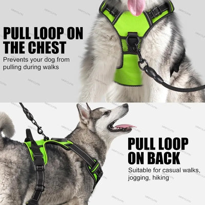 LED Glowing Luminous Dog Harnesses Essential for Dog Walking Safety at Night Dog Vest with Three LED Light Modes Rechargeable Poochi Paws