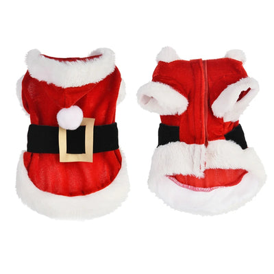 Santa Hooded Christmas Costume for Small Dogs & Cats AliExpress