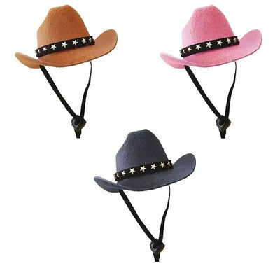 Adjustable Funny Pet Dog Hat Outdoor Summer Pet Accessories Dogs Cats Headwear Cowboy Hats Dog Cat Poochi Paws