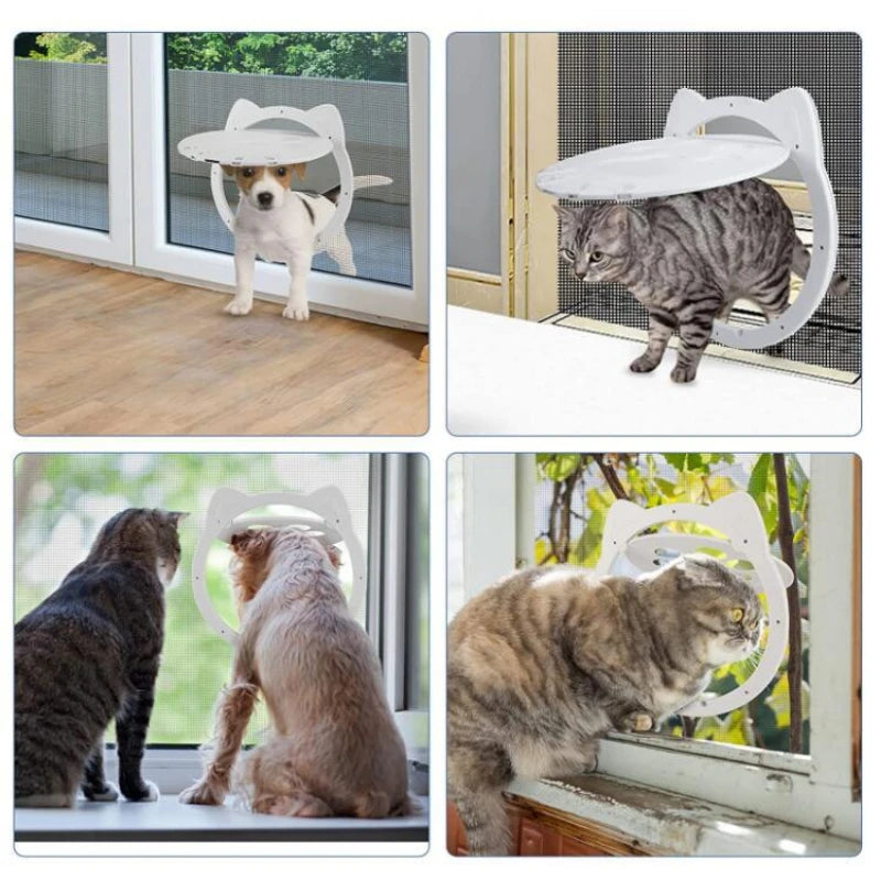 Magnetic Self-Closing Pet Door for Small Dogs & Cats AliExpress