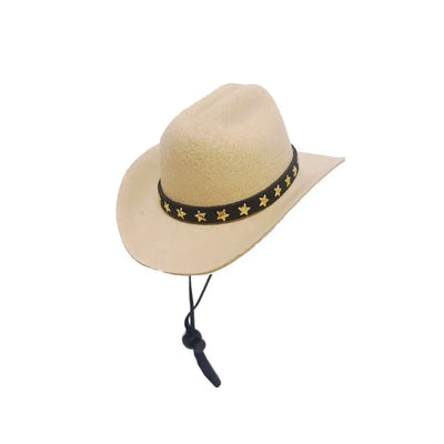 Adjustable Funny Pet Dog Hat Outdoor Summer Pet Accessories Dogs Cats Headwear Cowboy Hats Dog Cat Poochi Paws