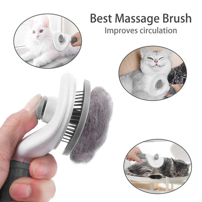 Self-Cleaning Pet Hair Brush