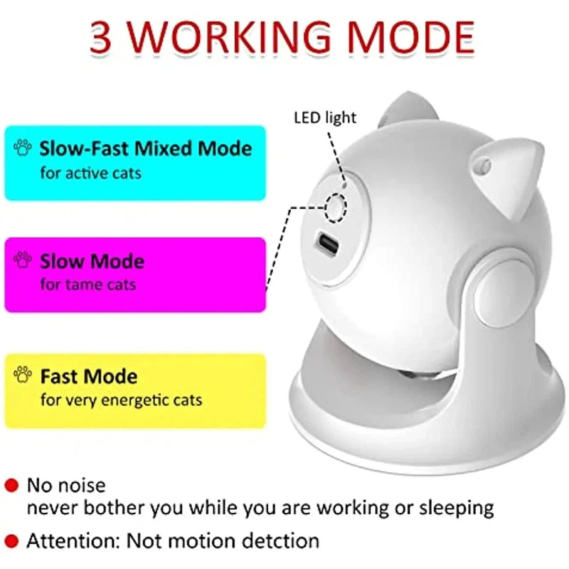 Rechargeable Motion-Activated Cat Laser Toy AliExpress