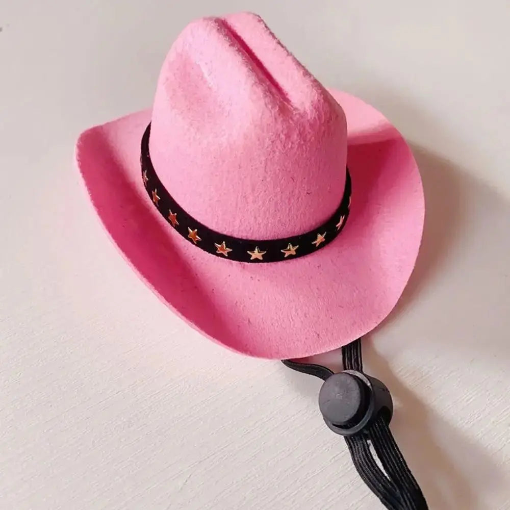 Adjustable Funny Pet Dog Hat Outdoor Summer Pet Accessories Dogs Cats Headwear Cowboy Hats Dog Cat Poochi Paws