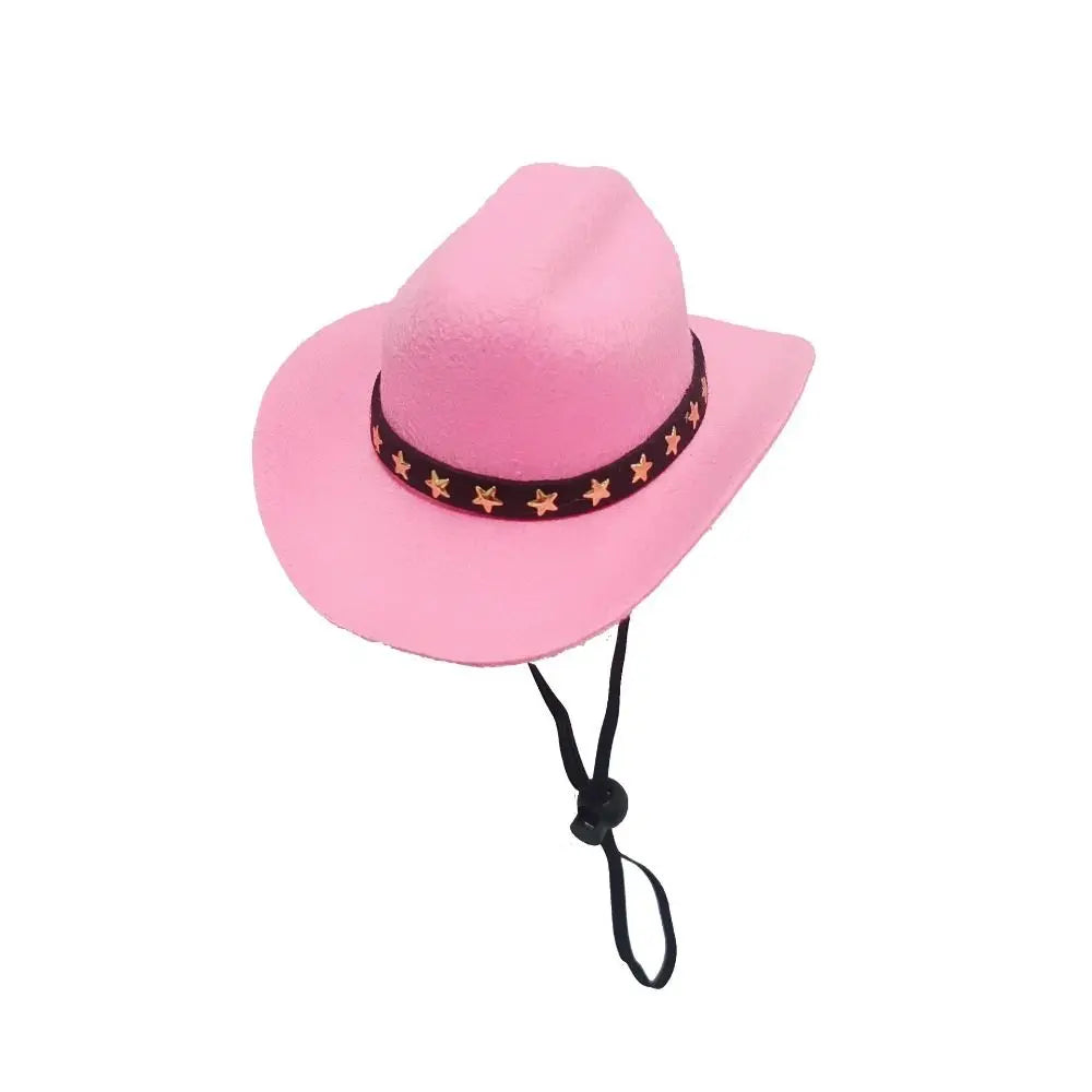 Adjustable Funny Pet Dog Hat Outdoor Summer Pet Accessories Dogs Cats Headwear Cowboy Hats Dog Cat Poochi Paws