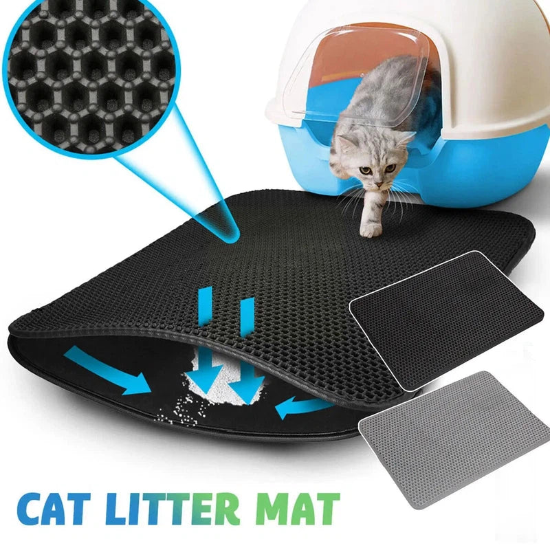 Double Layer Non-Slip Cat Litter Mat AliExpress