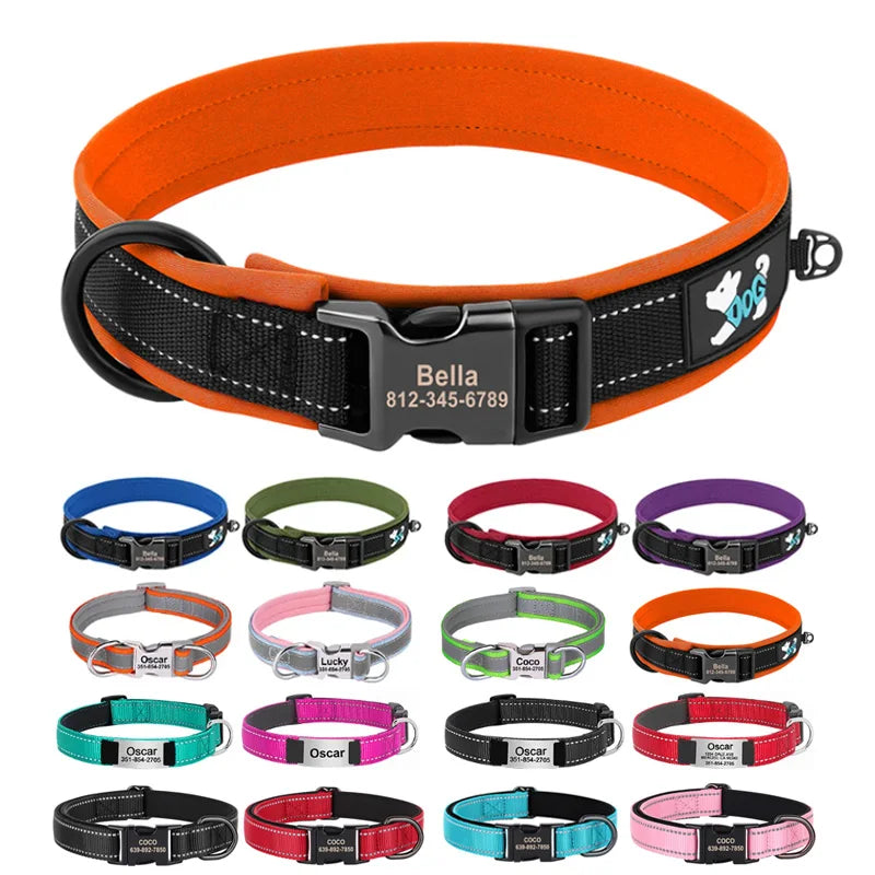 Personalized Reflective Dog Collar