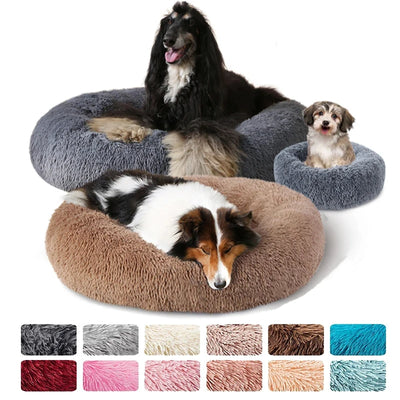 Soft Plush Round Cat Bed for Cozy Sleep AliExpress