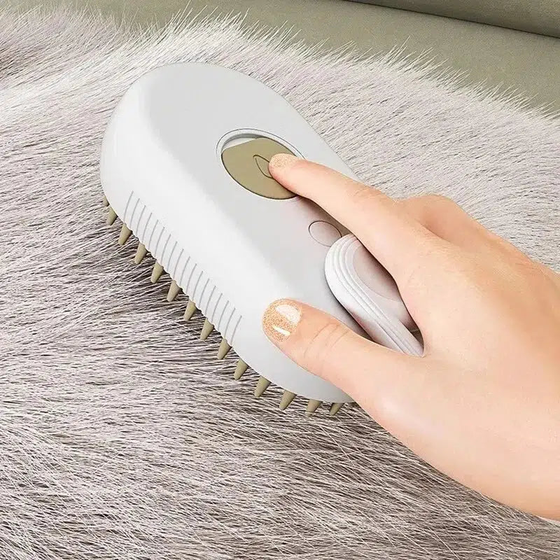 Pet Steam Spray Grooming Brush