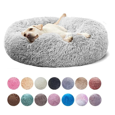 Ultra-Soft Plush Donut Cat Bed for Calming Comfort AliExpress