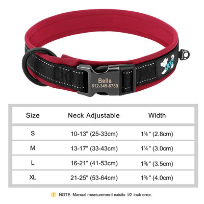 Personalized Reflective Dog Collar