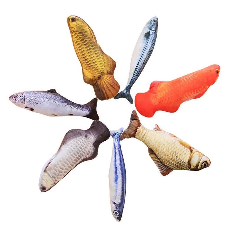 Plush Fish Cat Toy for Training and Chewing AliExpress