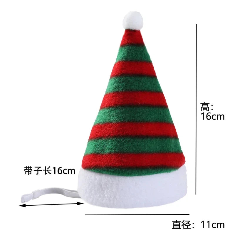 Pet Cat Dog Christmas Hat Cap Puppy Dog Accessories for Small Dogs Dog Costume Dog Hats for Cats Dog Costumes Pet Supplies Poochi Paws