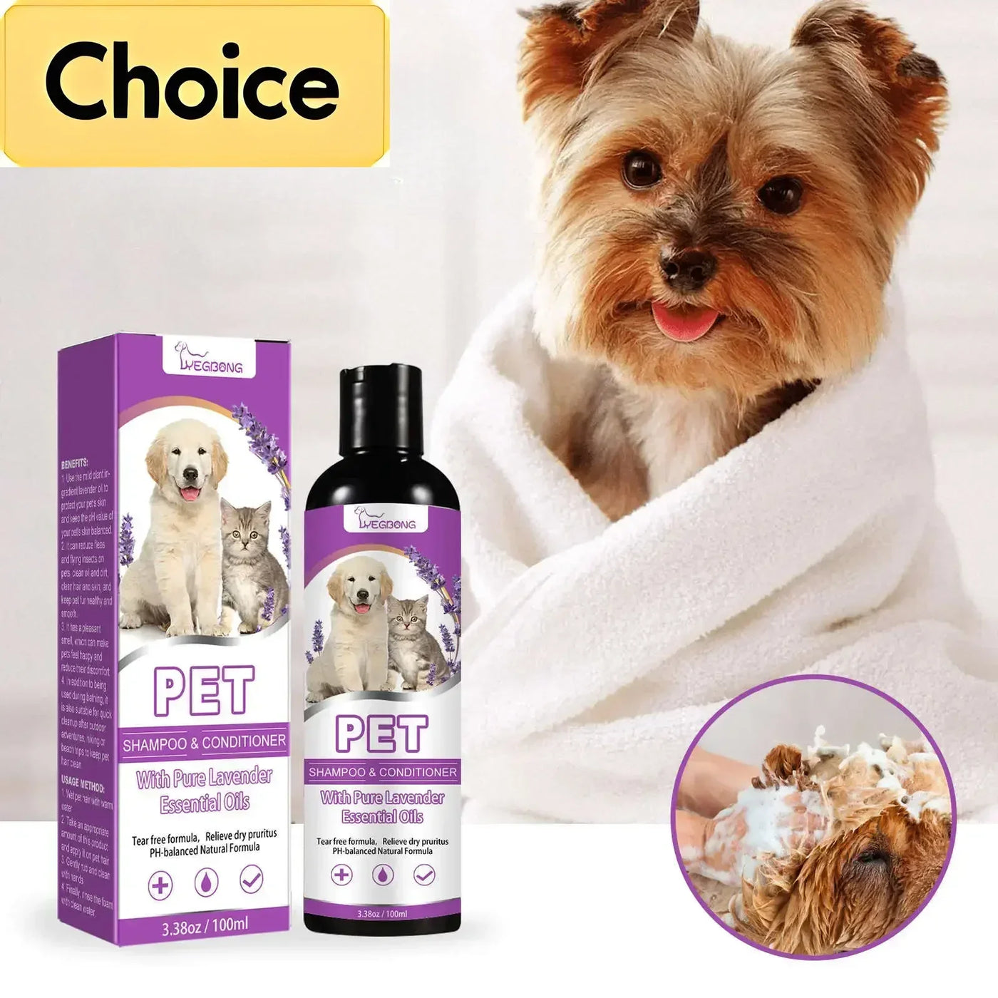 Pet Shampoo & Conditioner for Delicate Coats