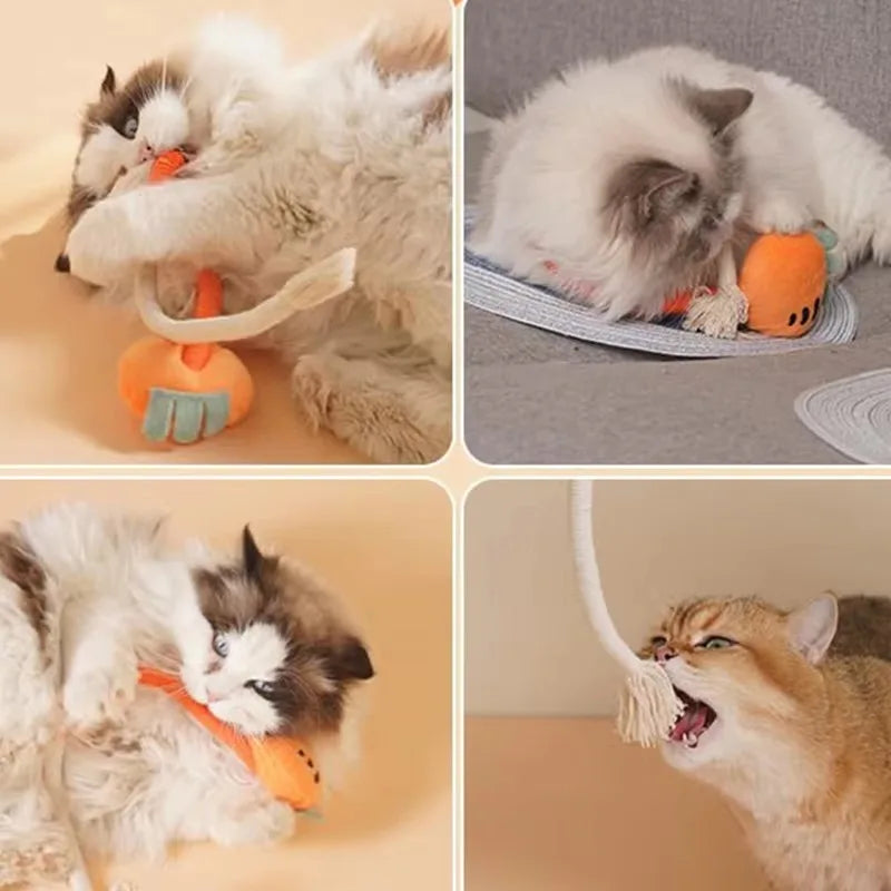 Bite-Resistant Cotton Rope Cat Scratcher Toy AliExpress