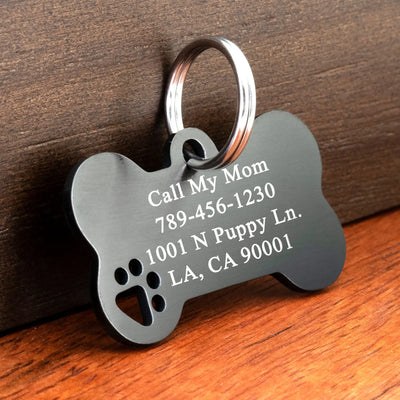 Shiny Steel Pet ID Tag