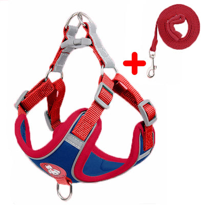 Reflective No-Pull Dog Harness Set