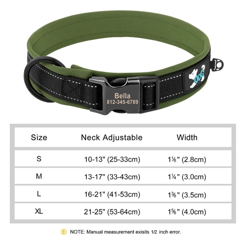 Personalized Reflective Dog Collar