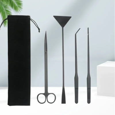 Stainless Steel Aquarium Scissors Set – 4-Piece Cleaning Tool Kit AliExpress