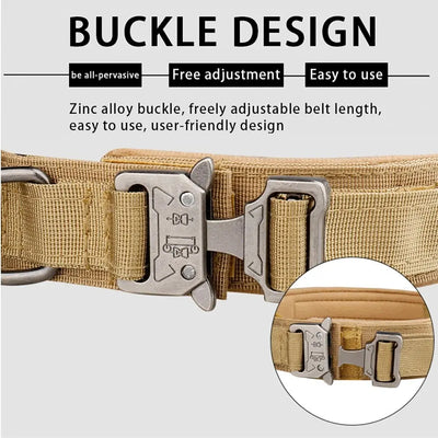 Durable Tactical Dog Collar with Metal Buckle for Outdoors AliExpress