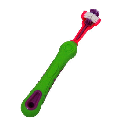 Three-Sided Pet Toothbrush