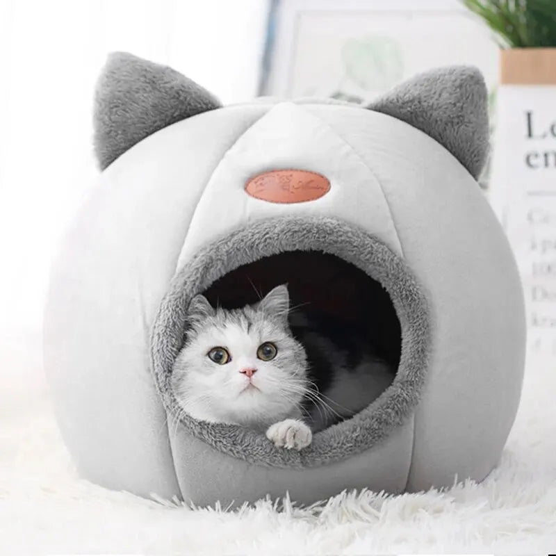 Cute Cat Head Shape Warm House for Cats AliExpress