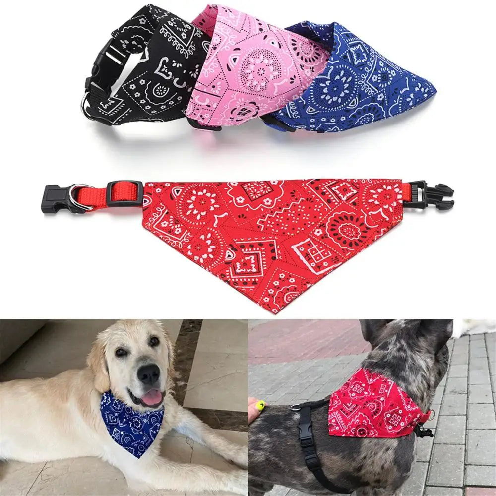 Plaid Cotton Dog Bandana Scarf