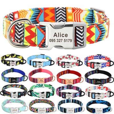 Personalized Large Dog Collar with Custom Print AliExpress