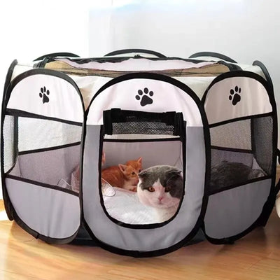 Portable Foldable Pet Tent Kennel for Dogs and Cats AliExpress