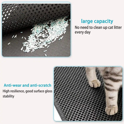 Foldable Waterproof Double-Layer Cat Litter Trapping Mat AliExpress