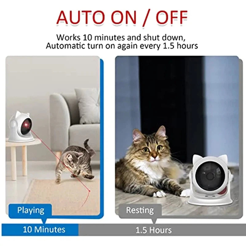 Rechargeable Motion-Activated Cat Laser Toy AliExpress