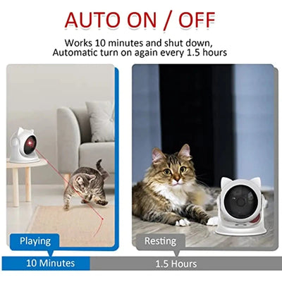 Rechargeable Motion-Activated Cat Laser Toy AliExpress