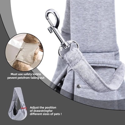 Cozy Cotton Pet Sling Bag