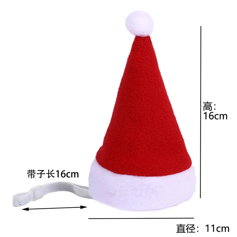 Pet Cat Dog Christmas Hat Cap Puppy Dog Accessories for Small Dogs Dog Costume Dog Hats for Cats Dog Costumes Pet Supplies Poochi Paws