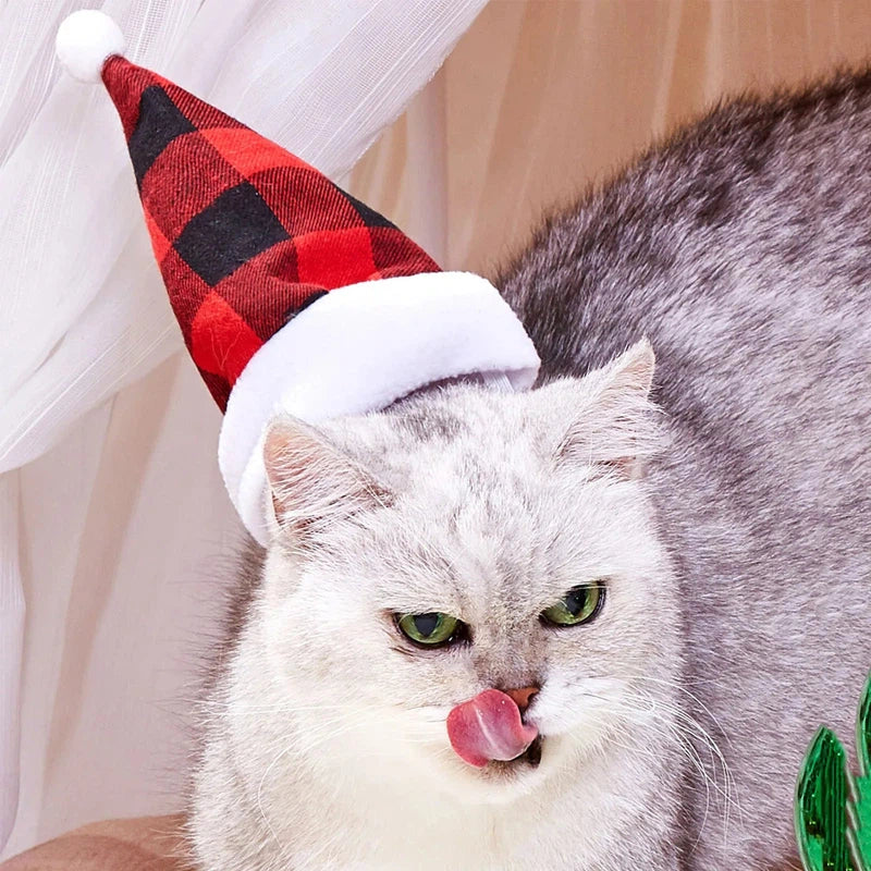 Pet Cat Dog Christmas Hat Cap Puppy Dog Accessories for Small Dogs Dog Costume Dog Hats for Cats Dog Costumes Pet Supplies Poochi Paws