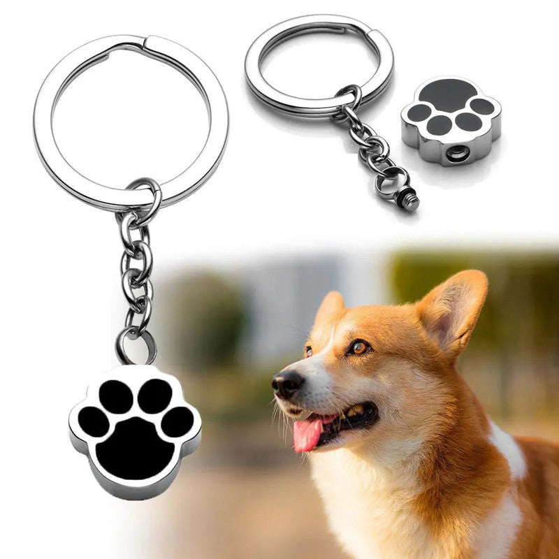 Stainless Steel Dog Paw Memorial Urn Pendant AliExpress