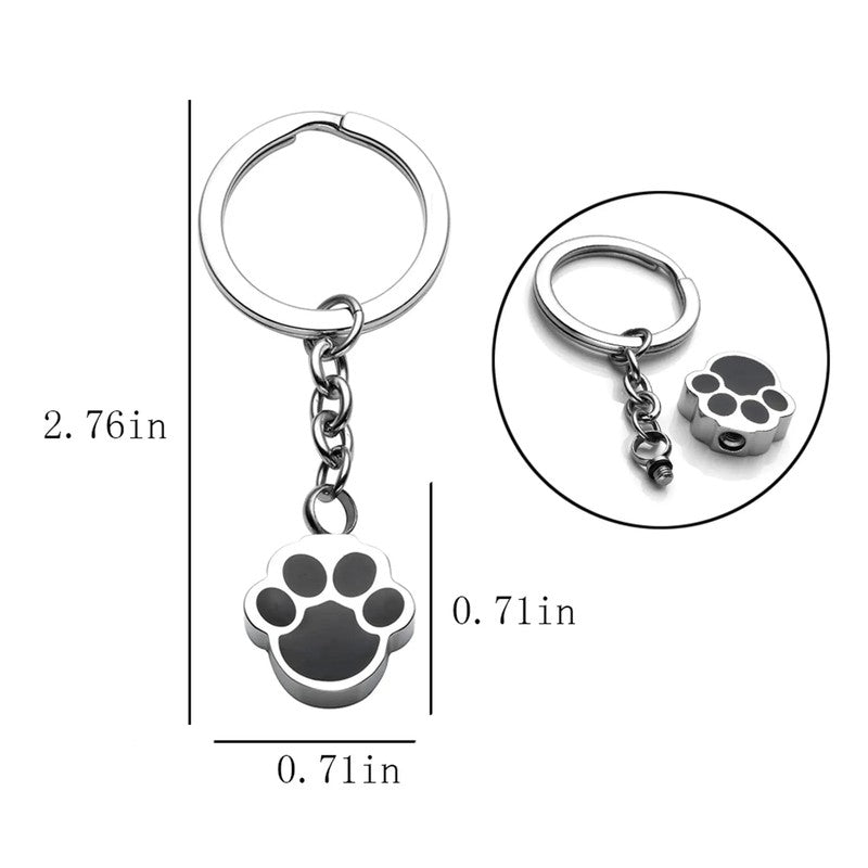 Stainless Steel Dog Paw Memorial Urn Pendant AliExpress