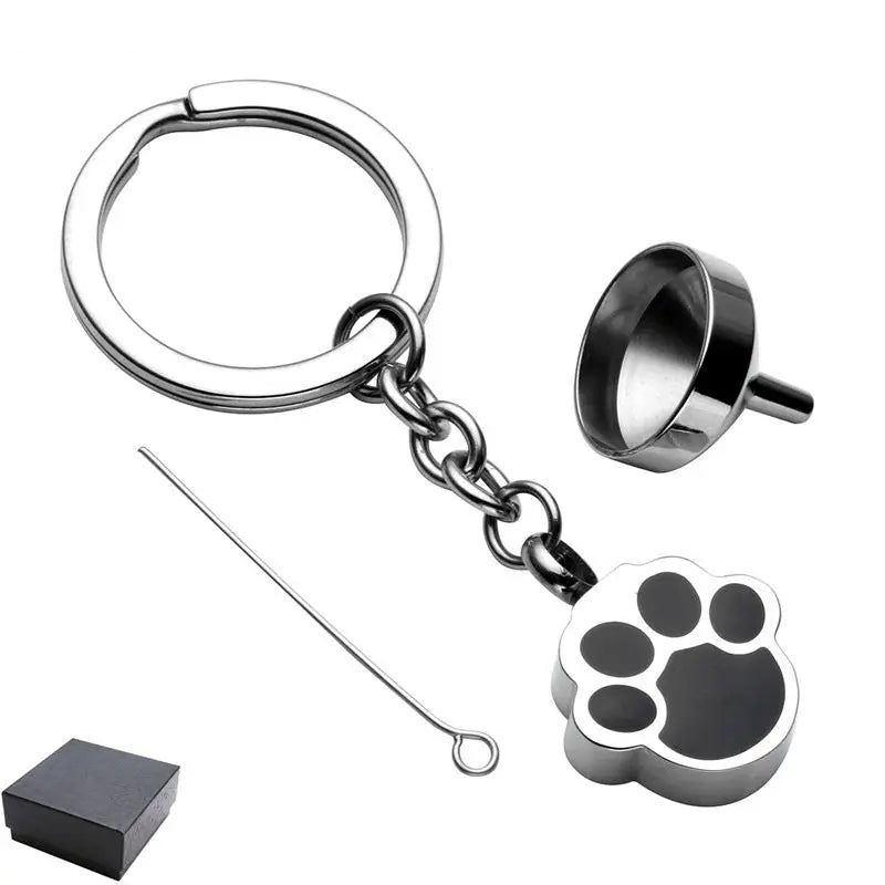 Stainless Steel Dog Paw Memorial Urn Pendant AliExpress