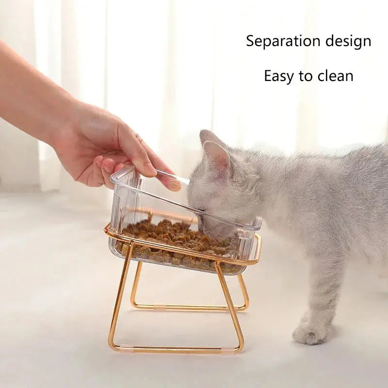 Transparent Elevated Pet Bowl for Cats and Dogs AliExpress