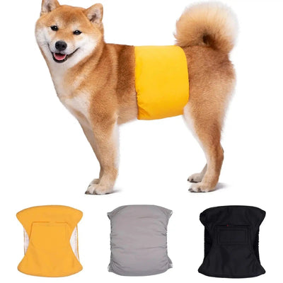 Washable Absorbent Dog Diapers for Male Dogs, Adjustable Fit AliExpress