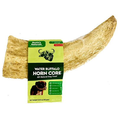 Water Buffalo Horn Core Dog Chews-2 Count-10 oz (WSP) Harlequin Ganymede