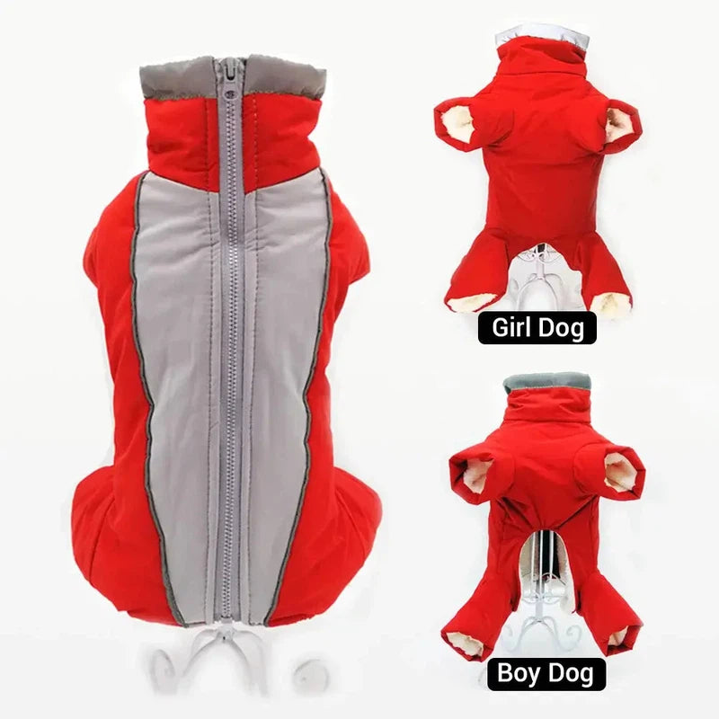 Waterproof Winter Dog Overalls with Reflective Design AliExpress